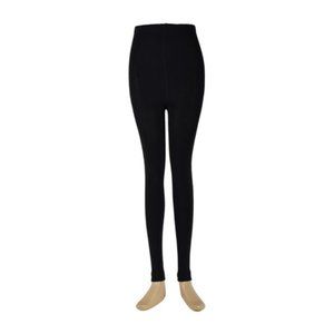 Frye and Co Women's Black Fleece Lined Footless Tights size Large- XL NEW